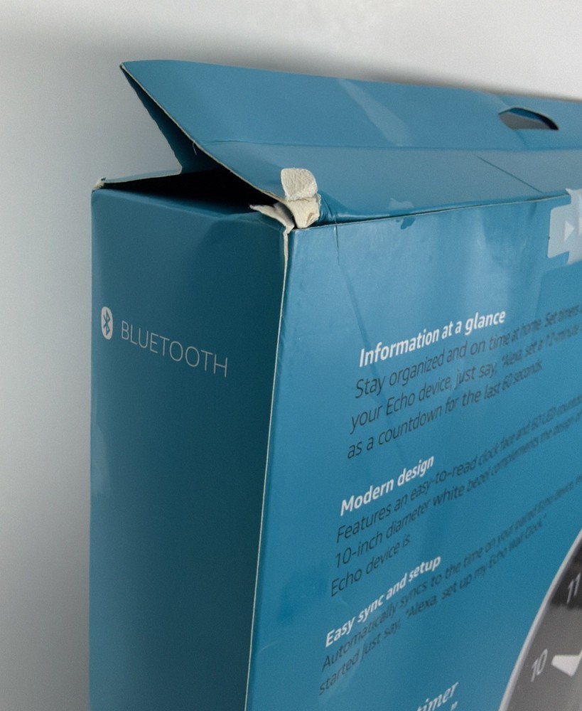 Amazon Echo Wall Clock Compatible w/Amazon Alexa Smart Device - New