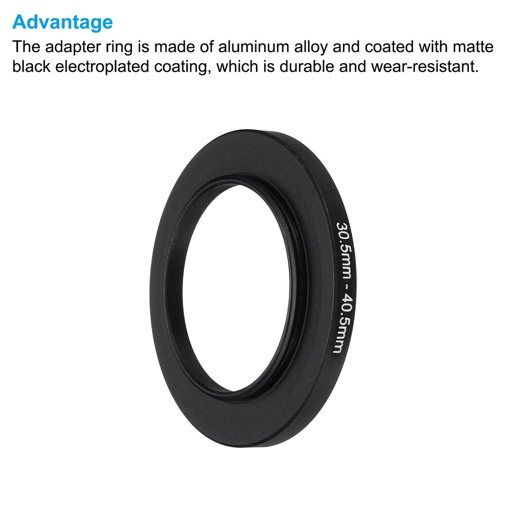 30.5mm-40.5mm Step Up Ring Camera Lens Filter Adapter Ring Filter with Cloth
