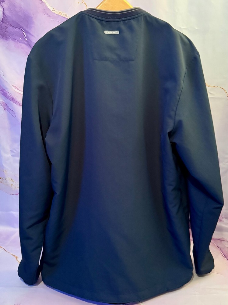 Ashworth Pinehurst Staff Blue Lightweight Pullover Windbreaker Golf M