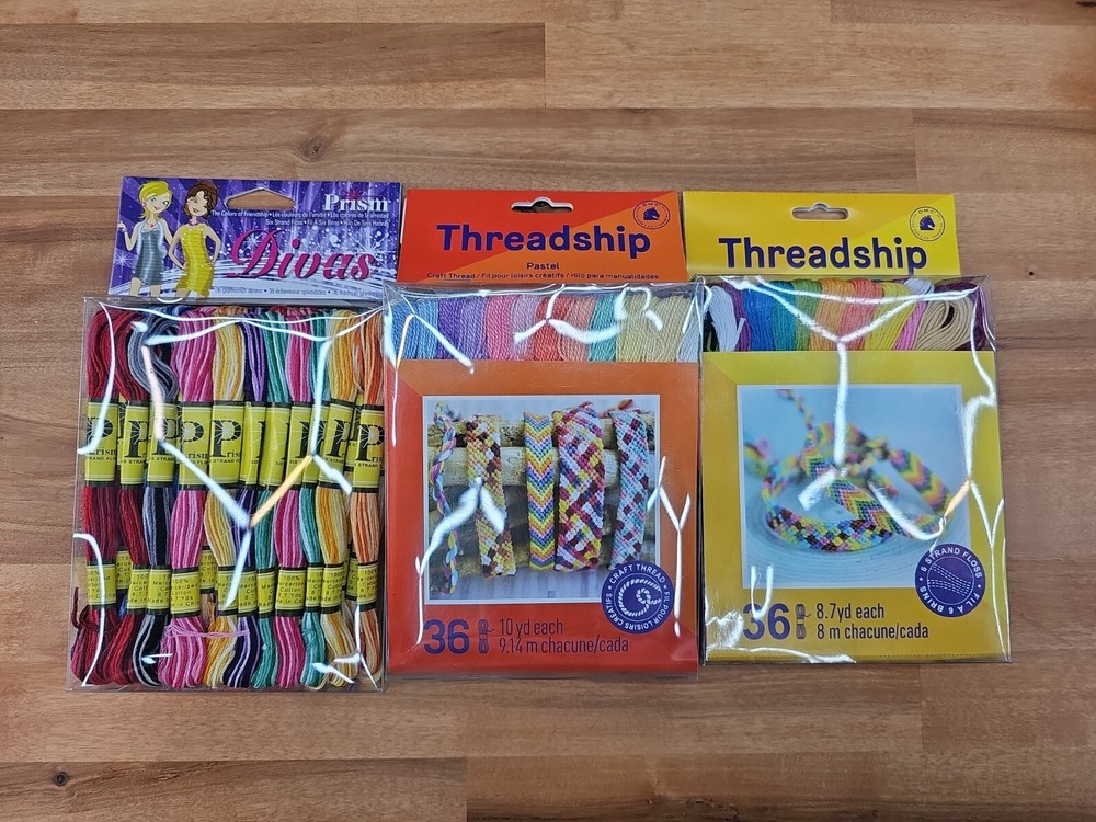 Threadship Craft Thread Lot 108 Spools Embroidery Sewing