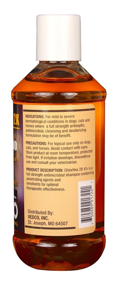 ChlorHex 2X Shampoo Chlorhexidine Gluconate 4% (8 oz)