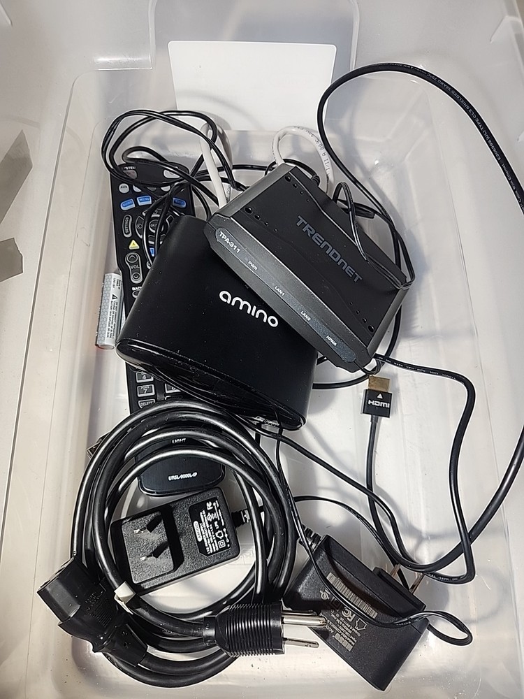 AMINO A140 DECODER  ,FASTEST MODEL,HDMI OUTPUT + Trendnet + Remote Untested