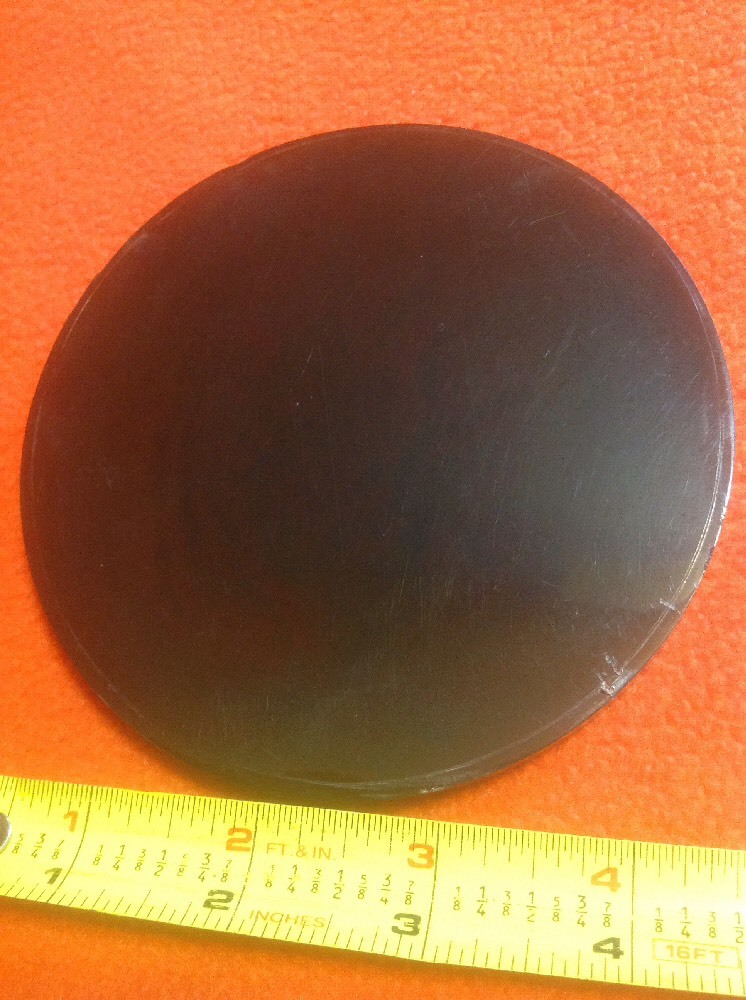 Gorham Weighted Plastic Red And Black Base Plates 4 3/8"