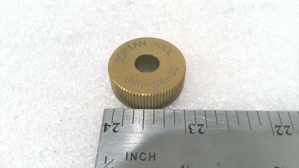 DORIAN TOOL OS-25-HSB KNURL WHEEL, O SERIES 1" OD 25 TPI