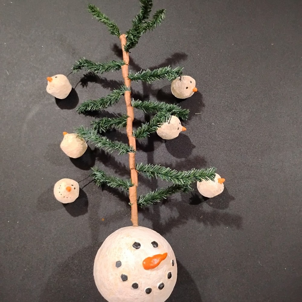 Unique 15" Snowball Christmas Tree  Decor