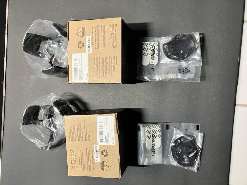 2 New Echo Gear Wall Mount For Amazon Echo Dot 4th Gen - Model EGMA-EDM3-B2