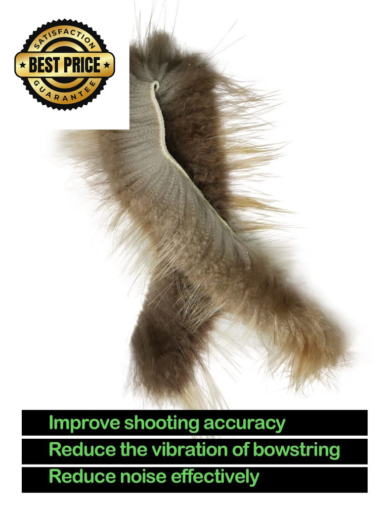 THREE ARCHERS Beaver Balls Bow String Silencers 2 Pack – Traditional Archery...