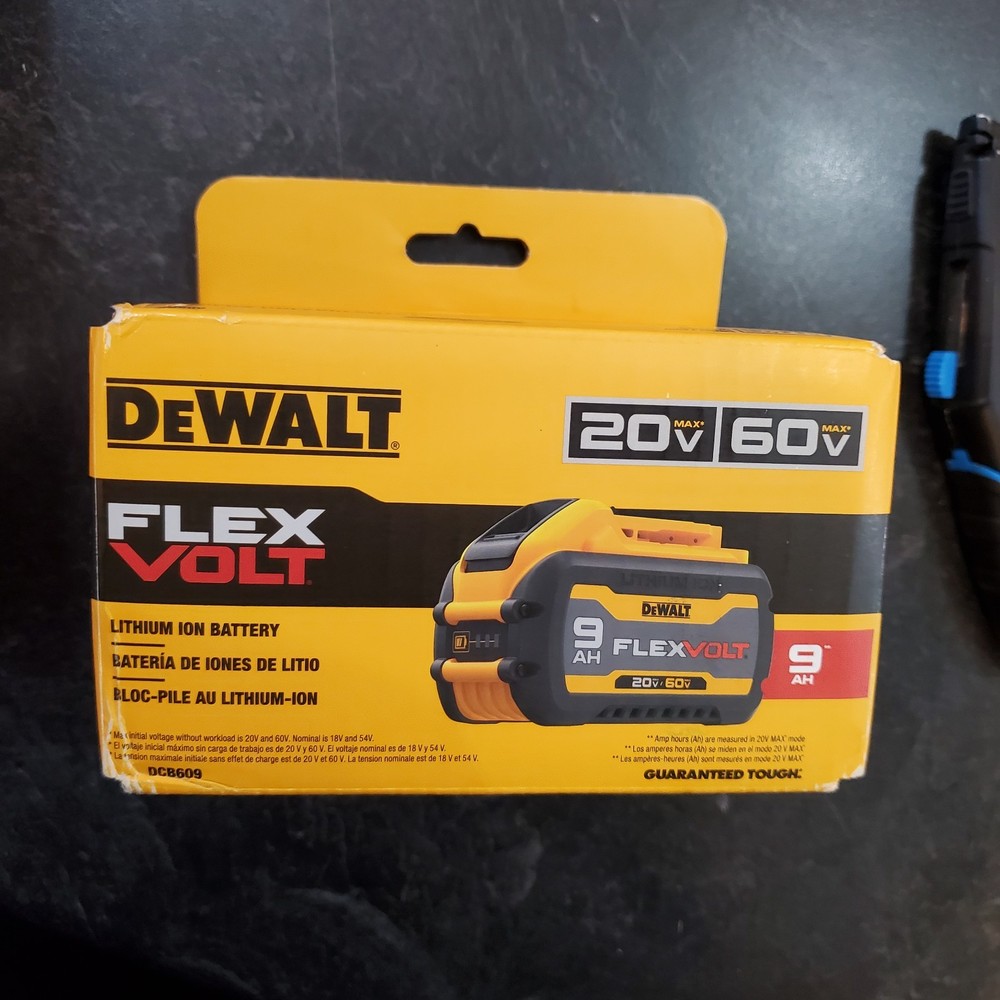 DEWALT DCB609 FLEXVOLT 20V/60V MAX 9Ah Lithium-Ion Battery