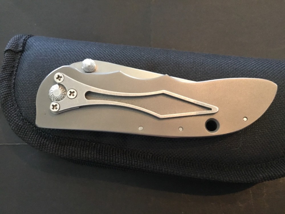 Custom Allen Elishewitz Ghost Flipper Folder Folding Knife
