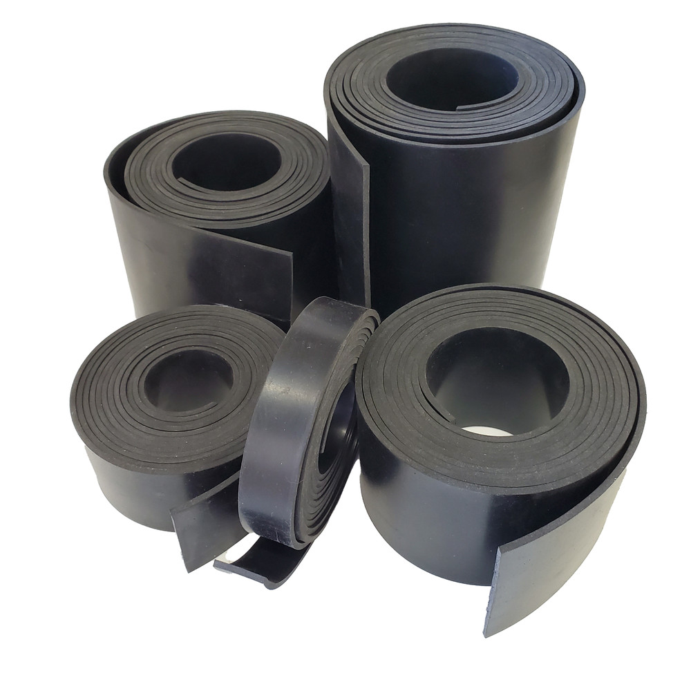 Neoprene Rubber Sheet Solid 1/8 Thick x 36" wide x 12" long 60A Duro, Black