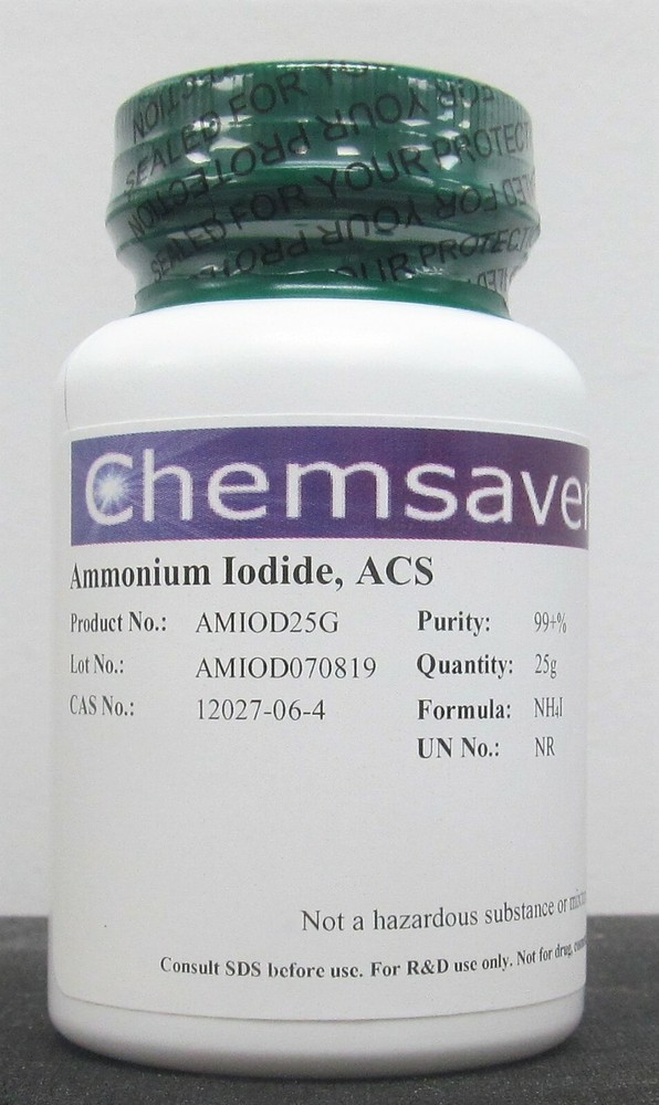Ammonium Iodide, ACS, 99+%, 25g