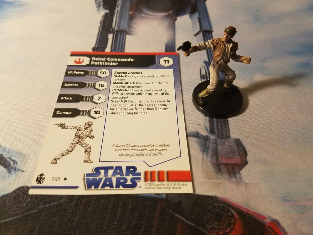 Star Wars Miniatures Imperial Entanglements 07 Rebel Commando Pathfinder