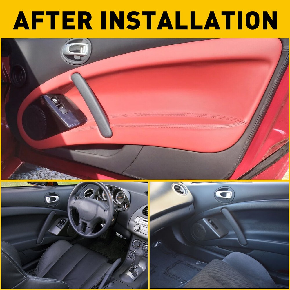 Pair Left+Right Inside Door Pull Open Handle For Mitsubishi Eclipse 2006-2012 EA
