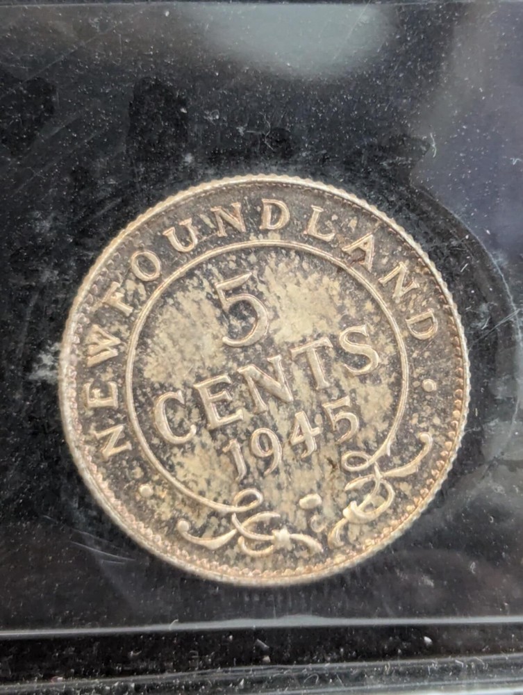 1945C ICCS Graded, Newfoundland, ¢5 Cent**MS-64**