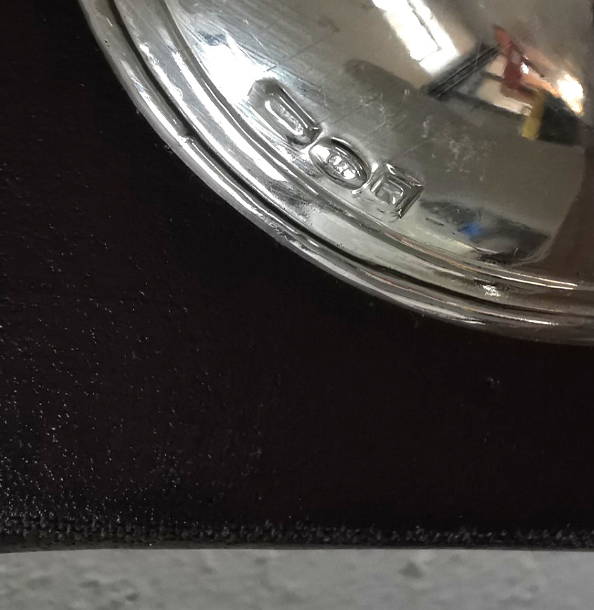 Solid Silver Mounted Playing Cards Case.