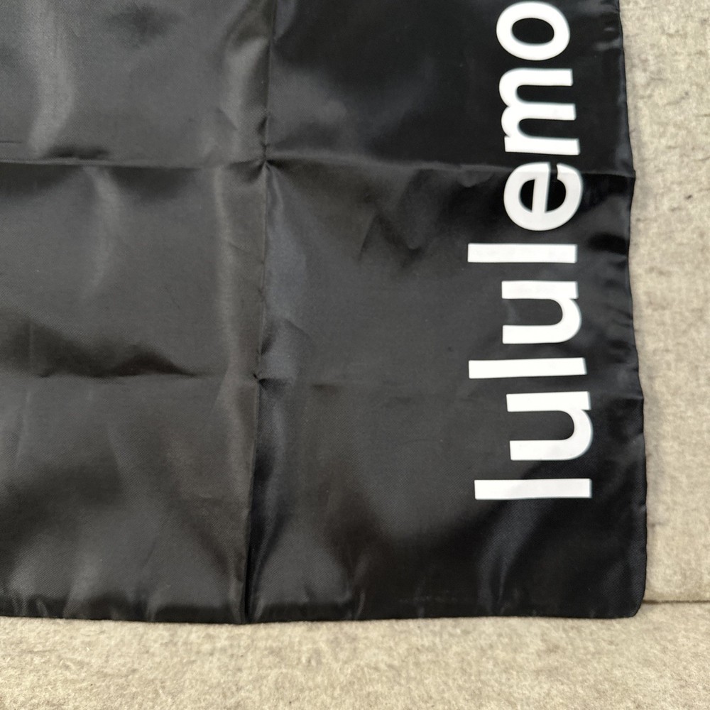 Lululemon Lightweight Gym Sack Drawstring Bag 13L Black Graphite