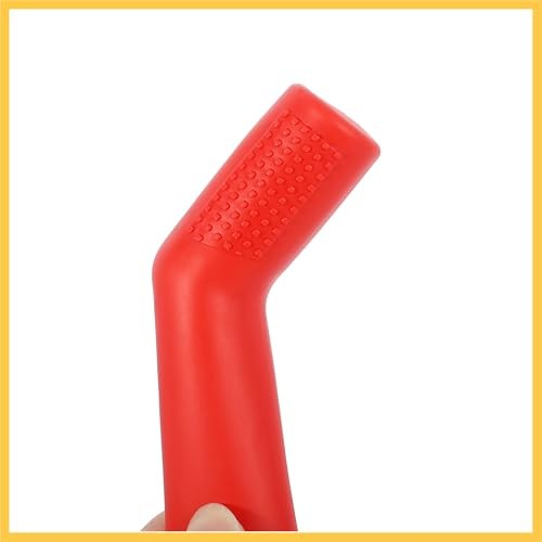 Universal Red Gear Shift Shifter Boot Protector Cover Rubber Pad Cylindrical