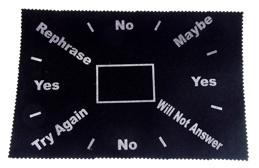 Black Fabric Pendulum Mat - Divination - 8" X 12"