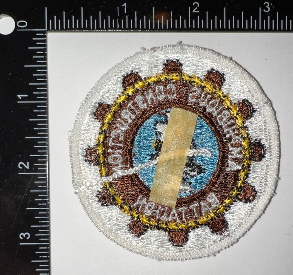 Cold War USN US Navy 1st Amphibious Construction Bn CB SEABEES Patch