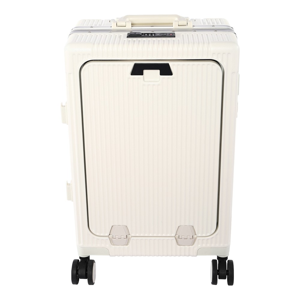 20" Front Opening Suitcase Boarding Cabin Suitcase Trolley Board Case Hard Shell