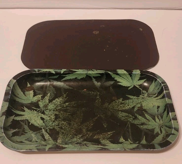 Metallic Rolling Tray Nature-Themed