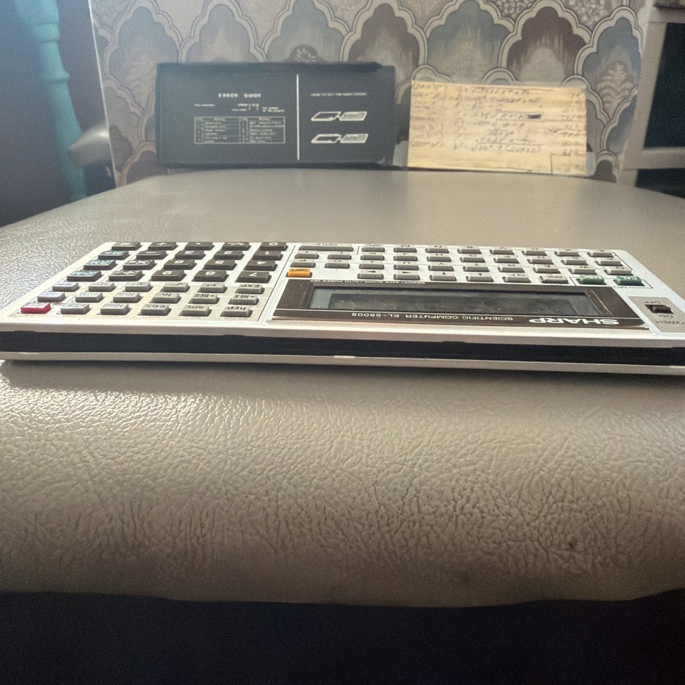 Vintage Sharp EL-5500II With Textbook Scientific Computer Working
