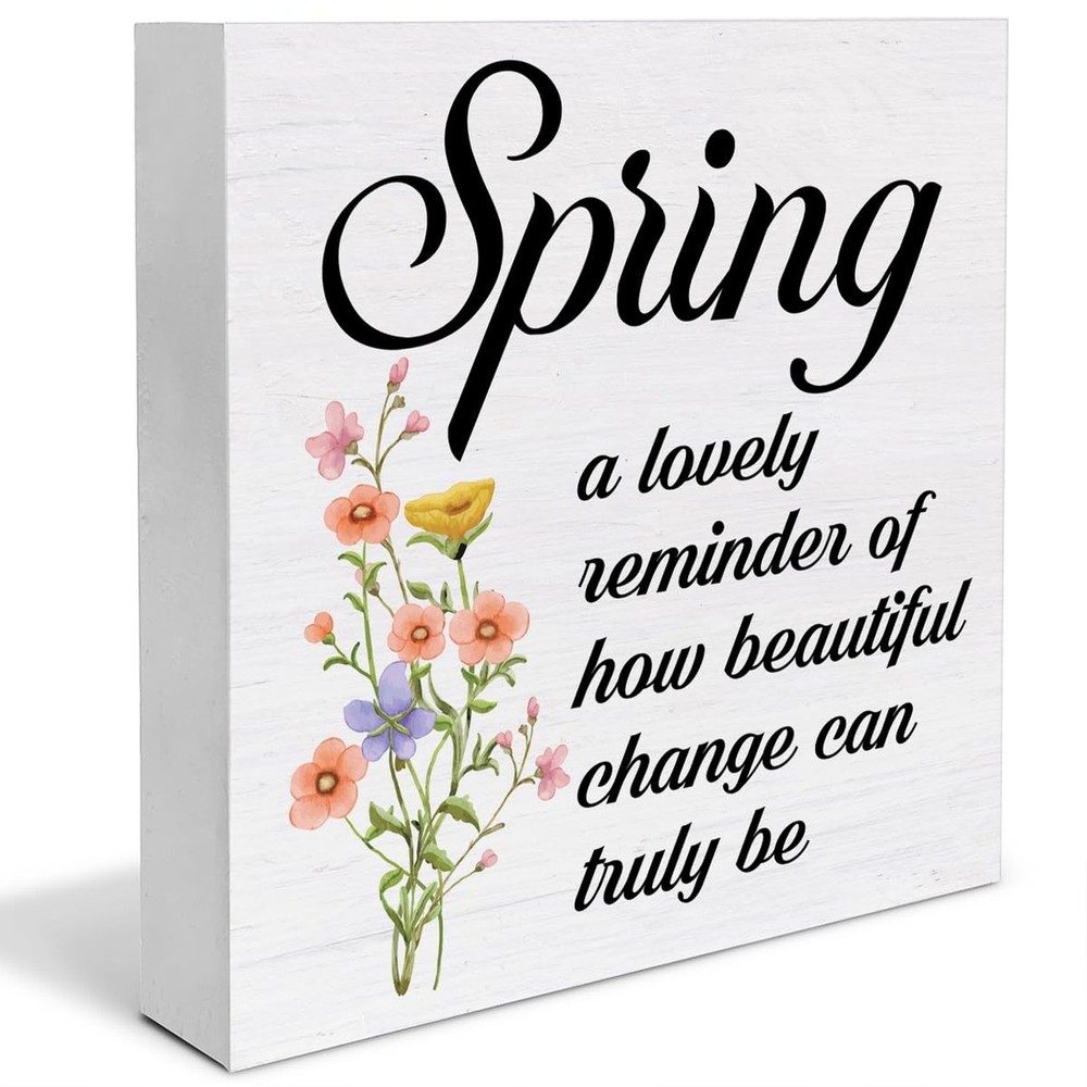 Spring Decor - Spring Sign Decorations Spring a Lovely Reminder of How Beauti...