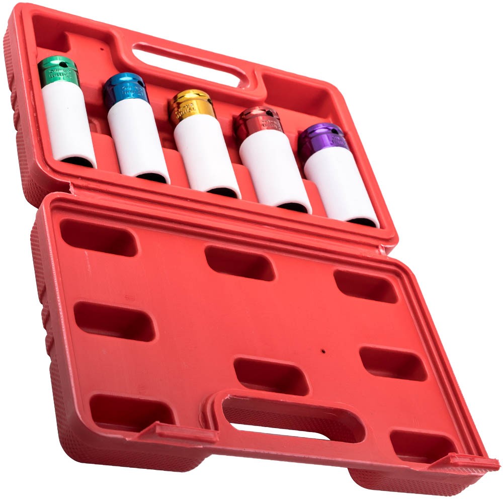 Impact Socket Thin Wall Wheel Protector Lug Nut Remover Installer Tool Kit