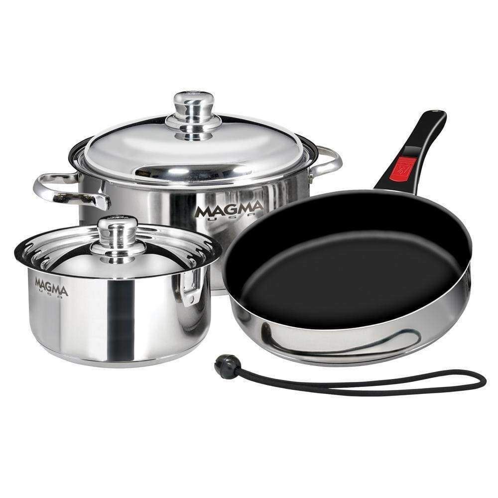 Magma Nesting 7-Pc SS Slate Black Induction Cookware #A10-363-2-IND