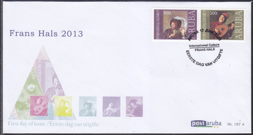 Aruba Issue FDC 2013 (187A) Painter Frans Hals