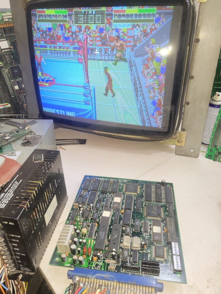 Champion Wrestler arcade game board pcb