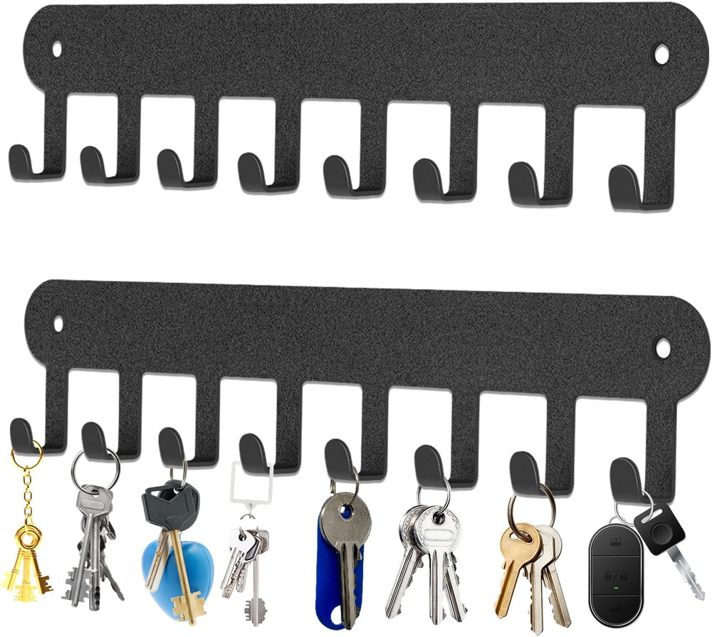 2 Pack Key Holder Wall Mount, Key Holder for Wall,Key Wall Holder, Key Hooks Han