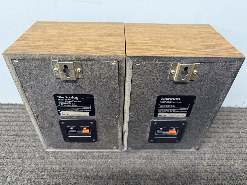 Technics SB-S20 4” 2-Way Mini Bookshelf Speakers 9x6x6