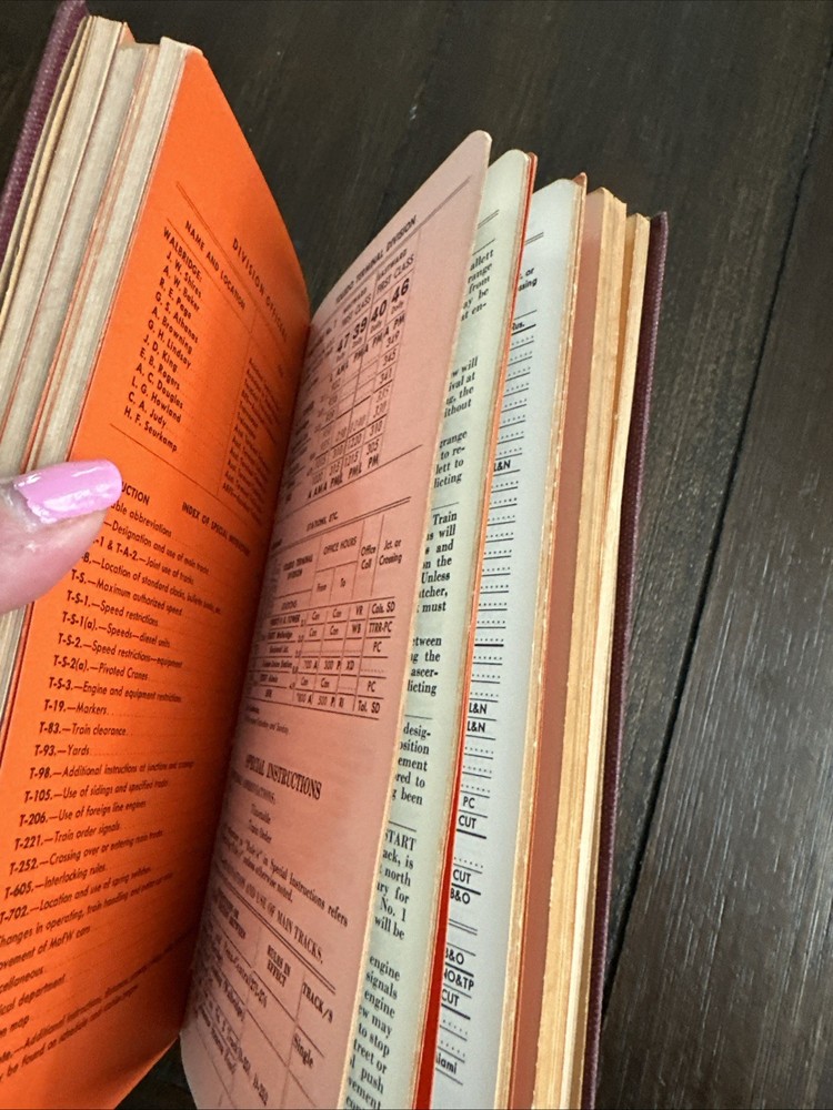C&O Vintage Timetable book