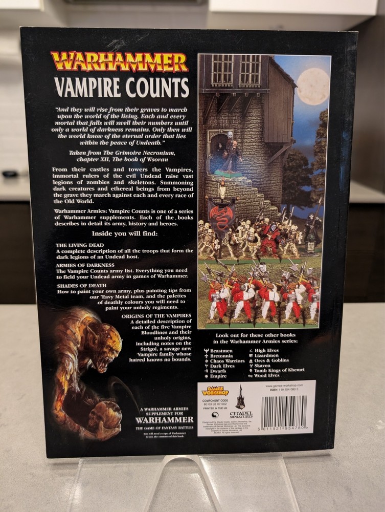 Warhammer Fantasy Battle - Vampire Counts 6th Ed Battletome Codex Old World