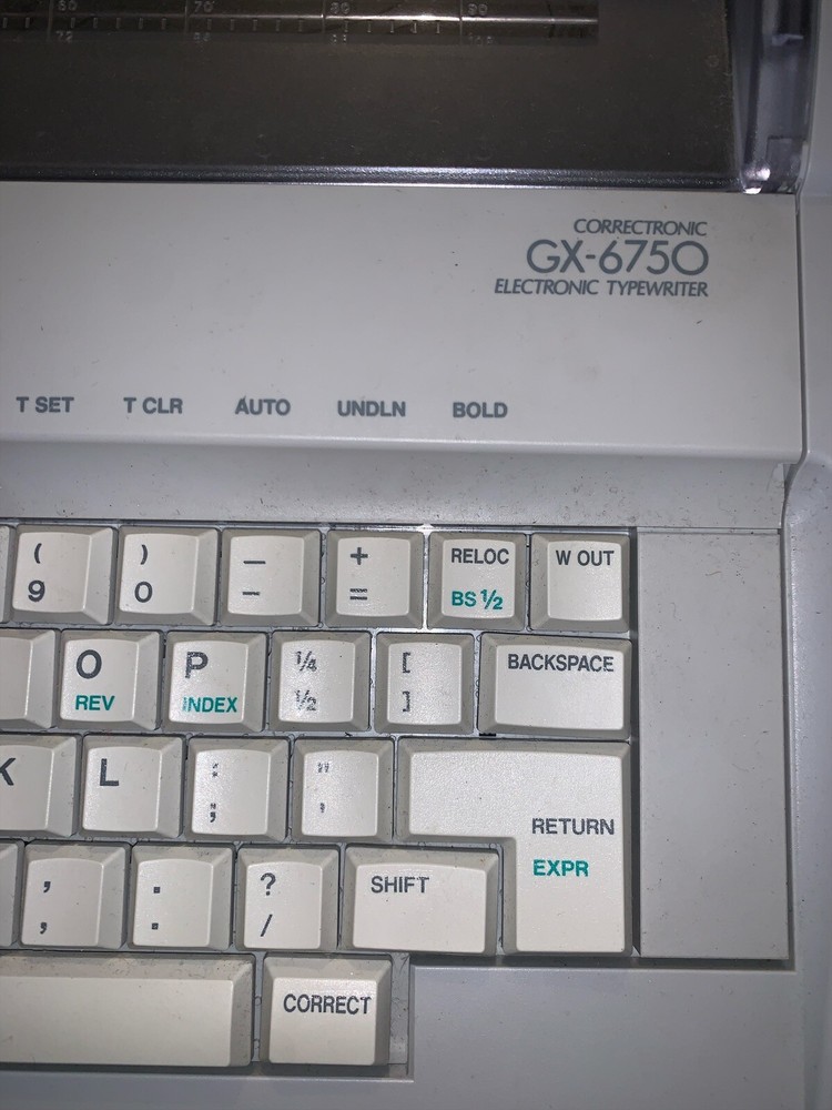 Brother Correctronic GX-6750 Electronic Typewriter Portable *TESTED*