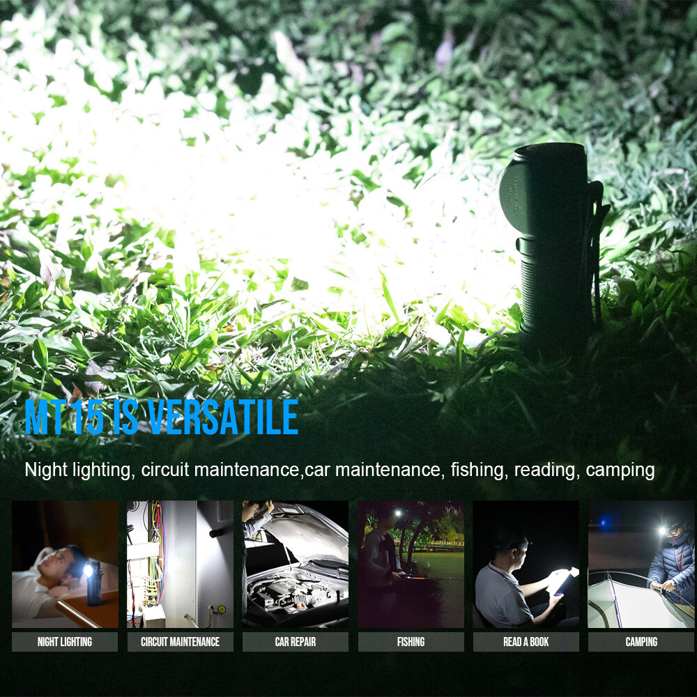 Trustfire 1000 LM Bright LED Flashlight EDC Rechargeable Work Light Waterproof