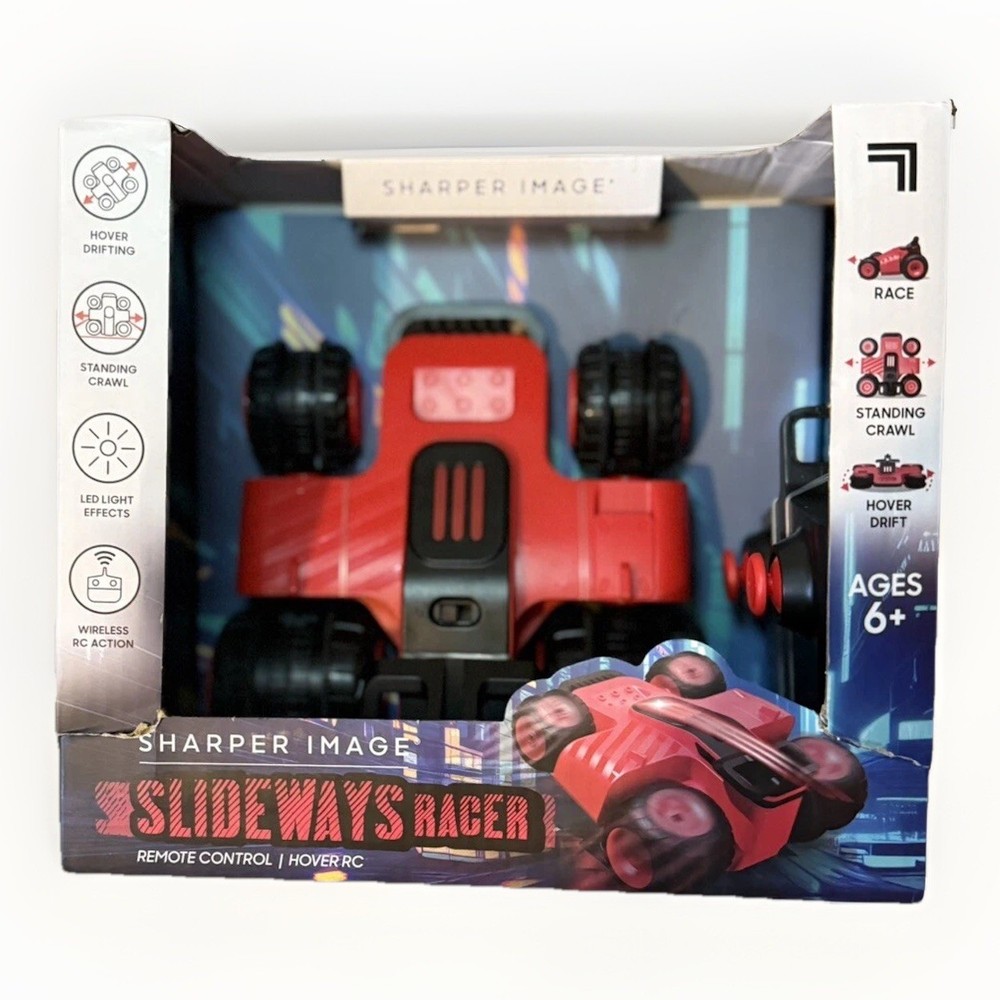 Sharper Image Red Remote Control/Hover RC Slideways Racer (Battery Operated)