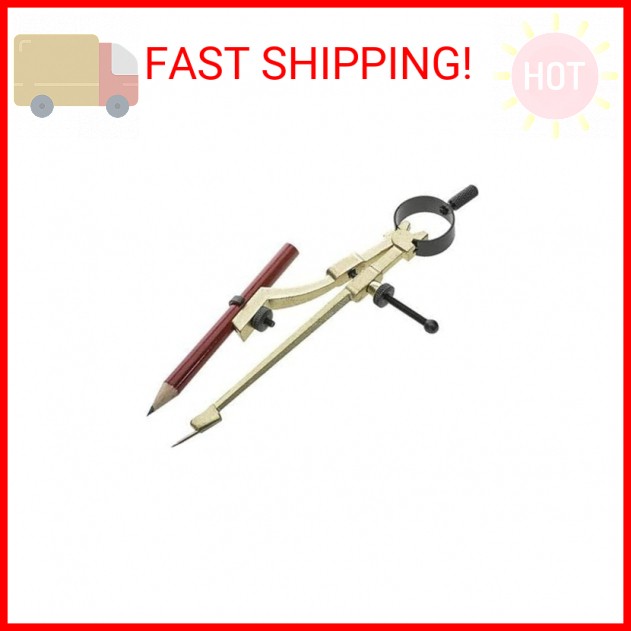 General Tools 842 Precision Pencil Compass, includes pencil , Yellow, 1 Count (P