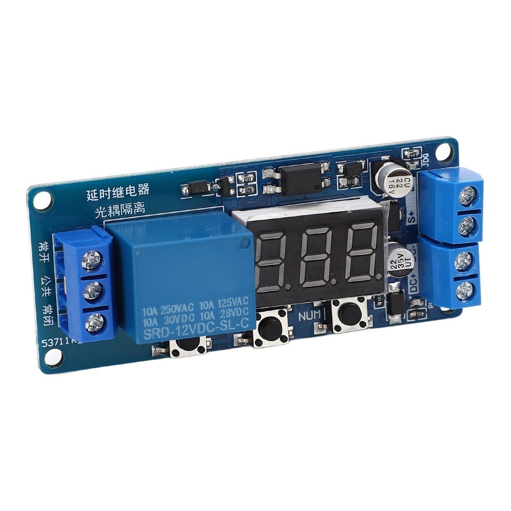 Time Delay Relay Module 12VDC Switching Controller Board Electrical Timer
