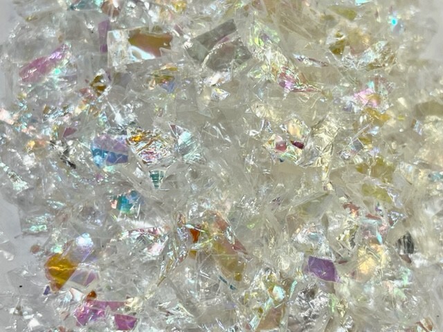 "Snow Flake" Opal Glitter Shards