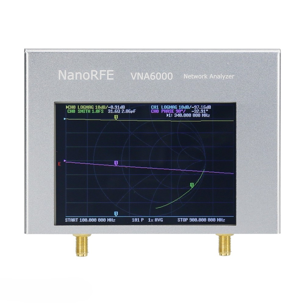 VNA6000-B Two Port 6GHz Portable Vector Network Analyzer 110dB Dynamic Range