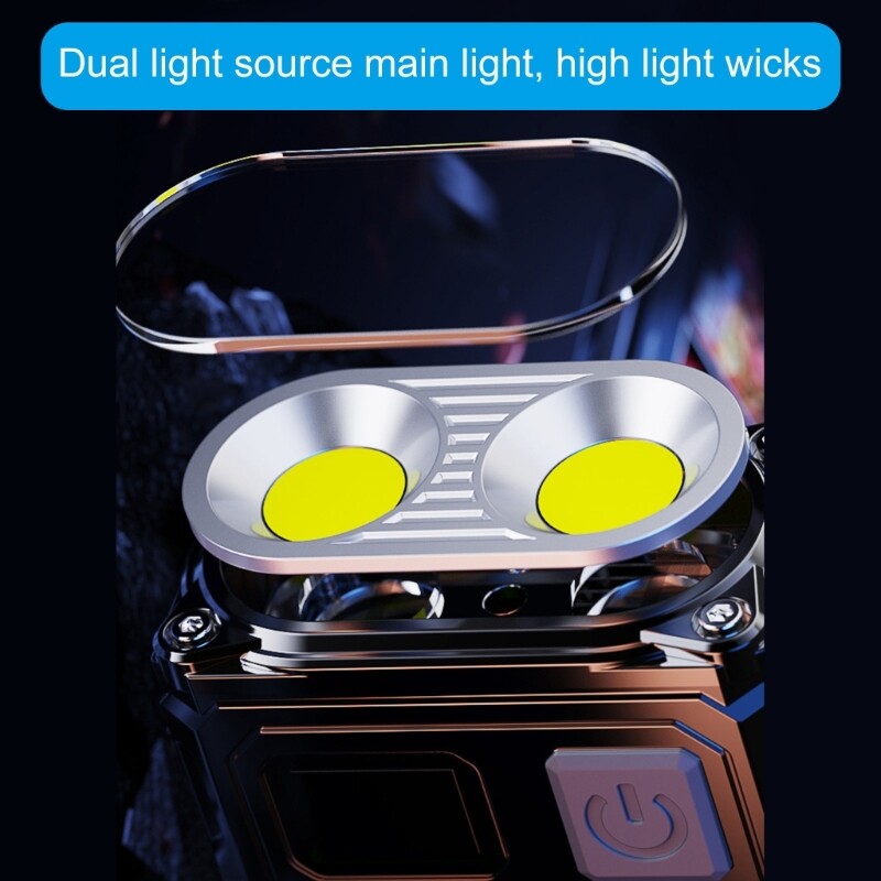 Work Flashlight with USB Charging ABS Texture for Night Working Enthusiasts