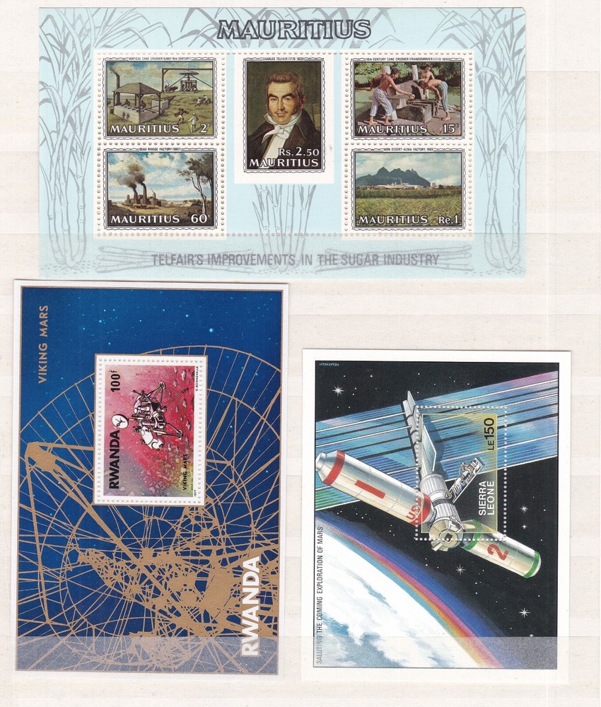 BRITISH COLONIES^^^ x3 MNH  Souv/sheets (SPACE )  @dco214bc
