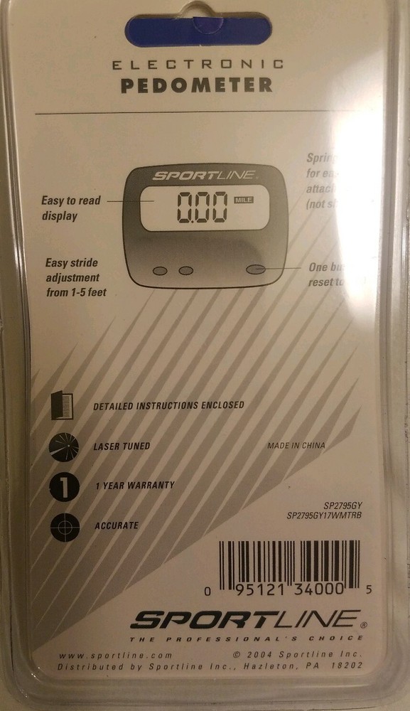 SPORTLINE ELECTRONIC PEDOMETER RUNNING, WALKING