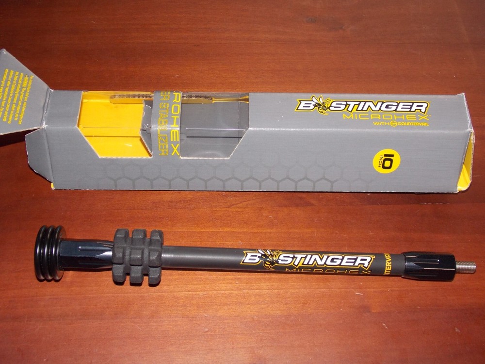 Bee Stinger MicroHex 10" Stabilizer in Matte Black- B Stinger