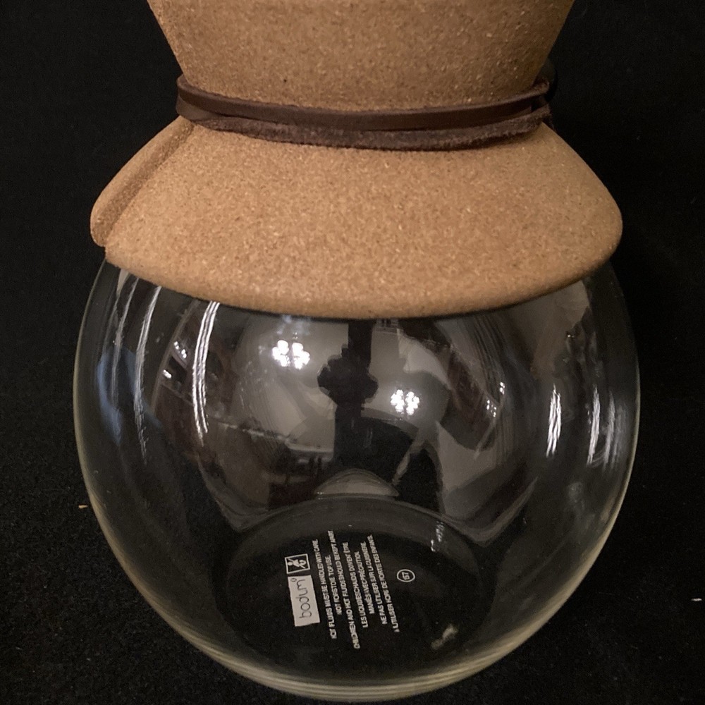 Pour Over Coffee Maker Bodum 8 Cup 34oz With Cork Handle - no filter