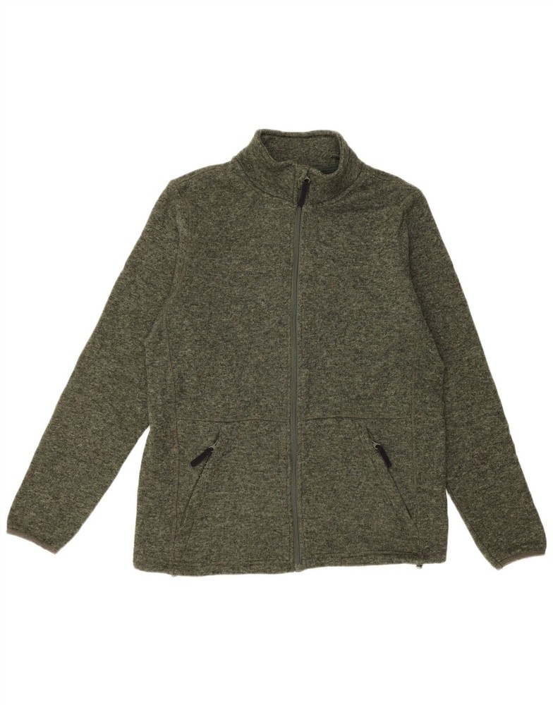 Mountain Warehouse Mens Tracksuit Top Jacket Large Khaki Flecked Polyester CS11