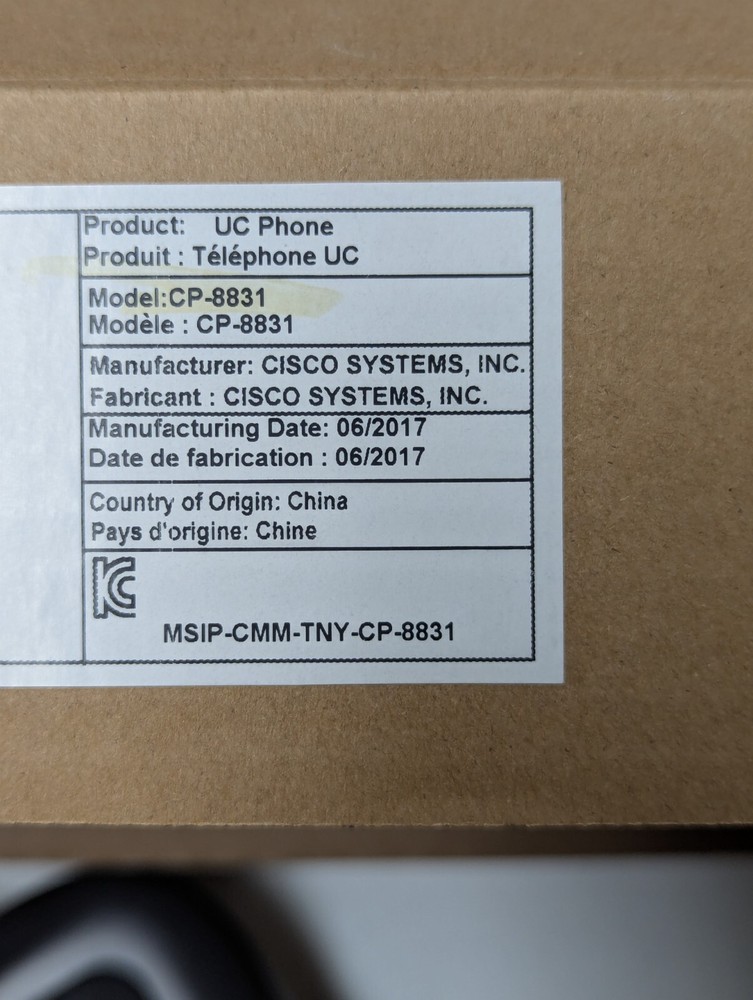 Cisco CP-8831 conference phone base w/control pad