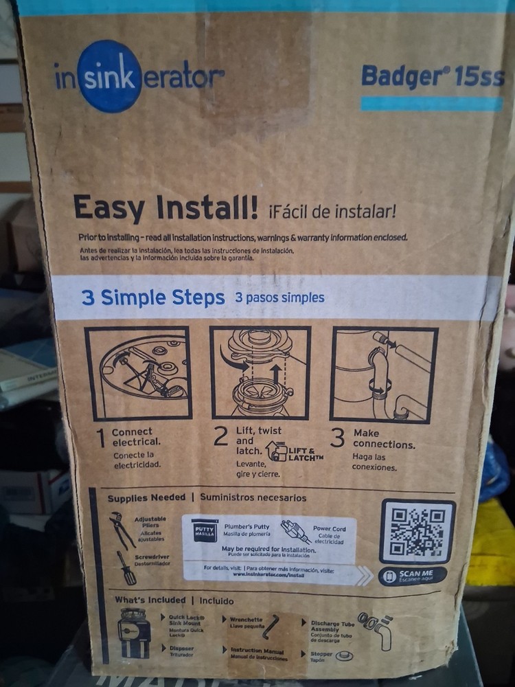 insinkerator garbage disposal 3/4 hp